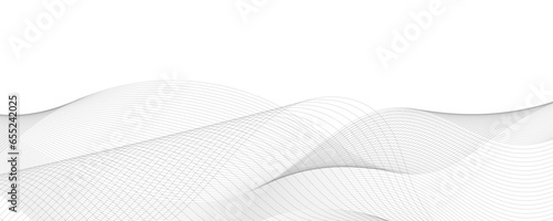 abstract black and white vector wave background. 