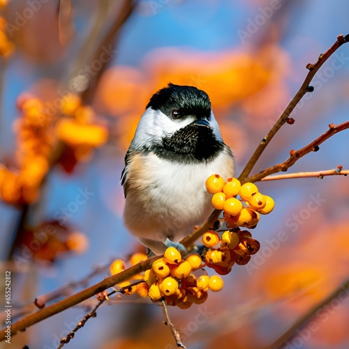 bird on a branchbird, nature, wildlife, branch, tree, animal, chickadee, titmouse, wild, small, birds, winter,  photo