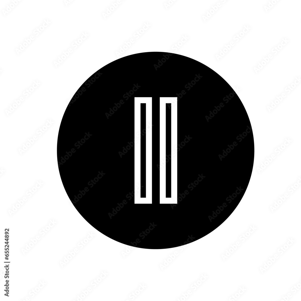 video pause button icon isolated on transparent background. black symbol for your design. vector illustration, easy to edit. video pause button icon isolated on transparent background. black symbol for your design. vector illustration, easy to edit.