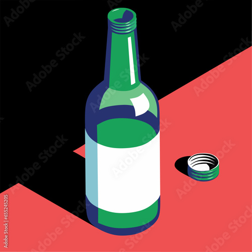 bottle of beer dseign vector illustration