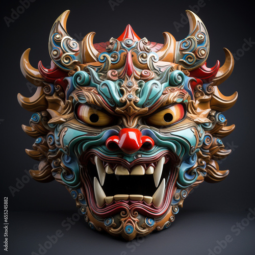 Exquisite Japanese Oni Masks: Discover craftsmanship at its peak with Japanese Oni masks—crafted from wood, metal, bone, adorned with gemstones—a testament to artistry. © Marc