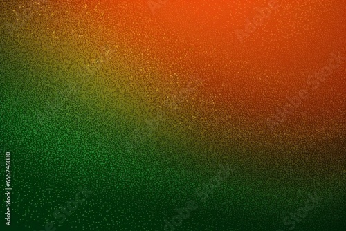 Vibrant gradient background with orange and green stipple. Generative AI