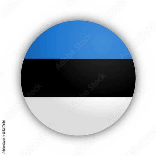 Flaga Estonii Przycisk