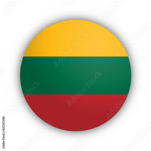Flaga Litwy Przycisk