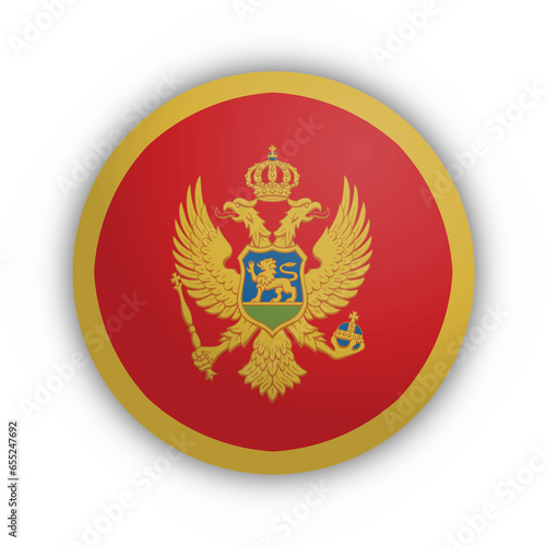 Flaga Czarnogóry Przycisk