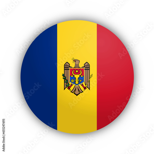 Flaga Mołdawii Przycisk