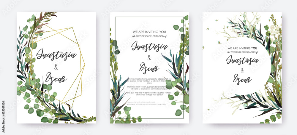 grass and flowers invitation