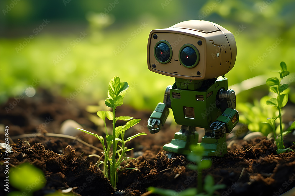 Eco-Friendly Green Robot Harmonizing with Nature Eco-Friendly Green Robot Harmonizing with Nature