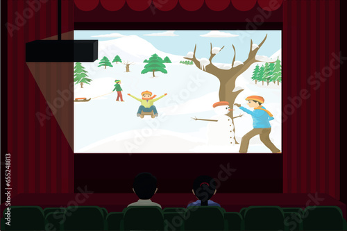 girlfriend and boyfriend at the cinema
