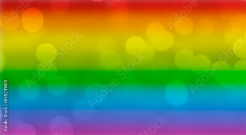 Unscharfer Bokeh-Effekt Hintergrund in Regenbogenfarben