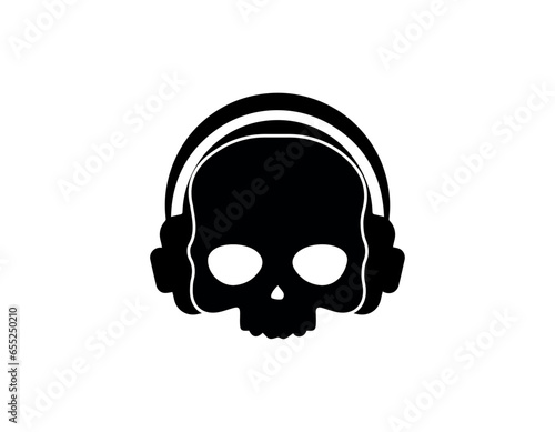 Skull, tattoo, vector, icon illustration