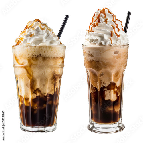 Plakat Root Beer Float, transparent background, isolated image, generative AI 
