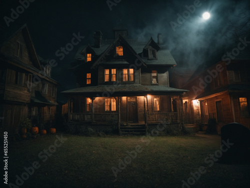 haunted house in the woods