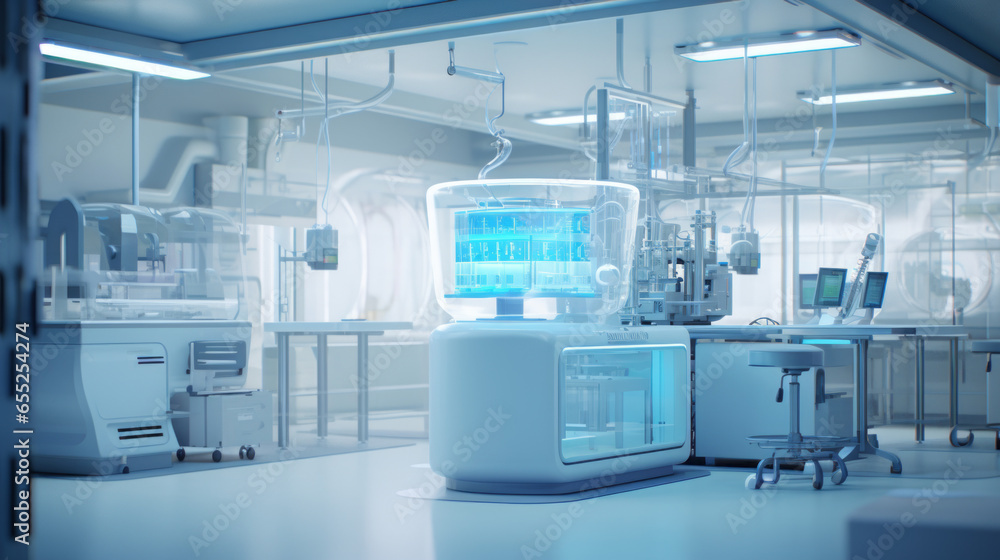 A pharmaceutical laboratory's mass spectrometer, analyzing chemical compounds A pharmaceutical laboratory's mass spectrometer, analyzing chemical compounds