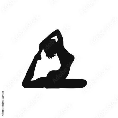 yoga pose silhouette