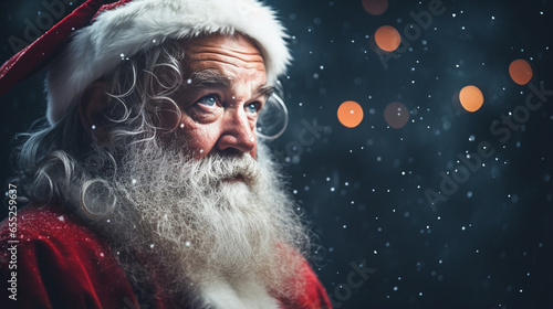 Portrait of Santa Claus's warm Heart, Generative AI