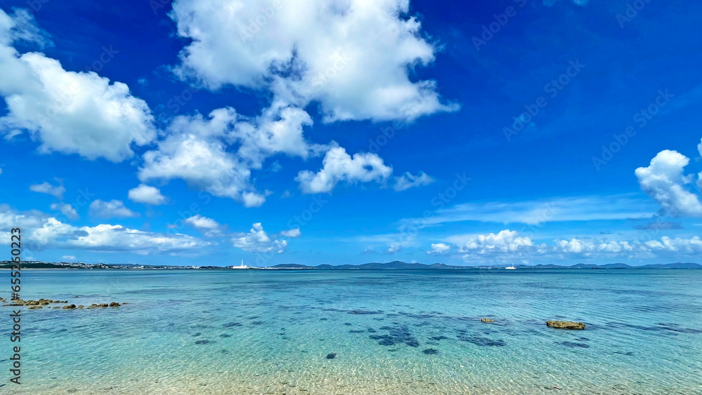 沖縄の海 海中道路 うるま市 沖縄県 沖縄の海 海中道路 うるま市 沖縄県