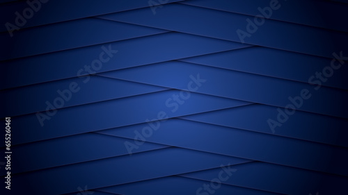 Illustration of a dark blue background with interlaced diagonal stripes and effects