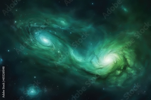 Bottle-green cosmic universe concept