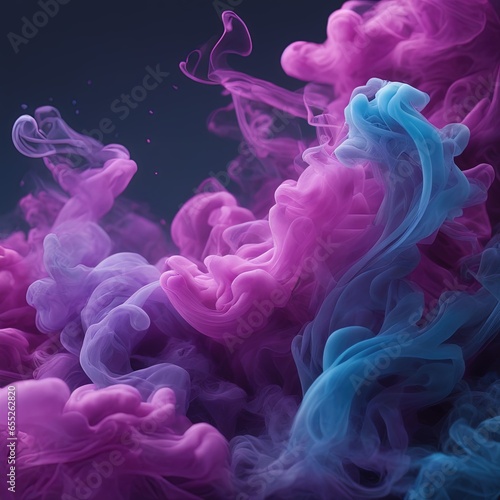 smoke on the black background smoke on the black background smoke in the fog of multicolored smoke. abstract background.