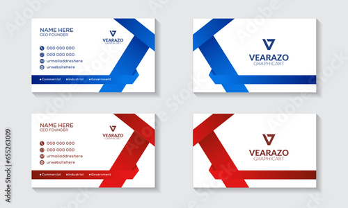 Modern Stylish Business card, Professional Business card, creative business card design template. 