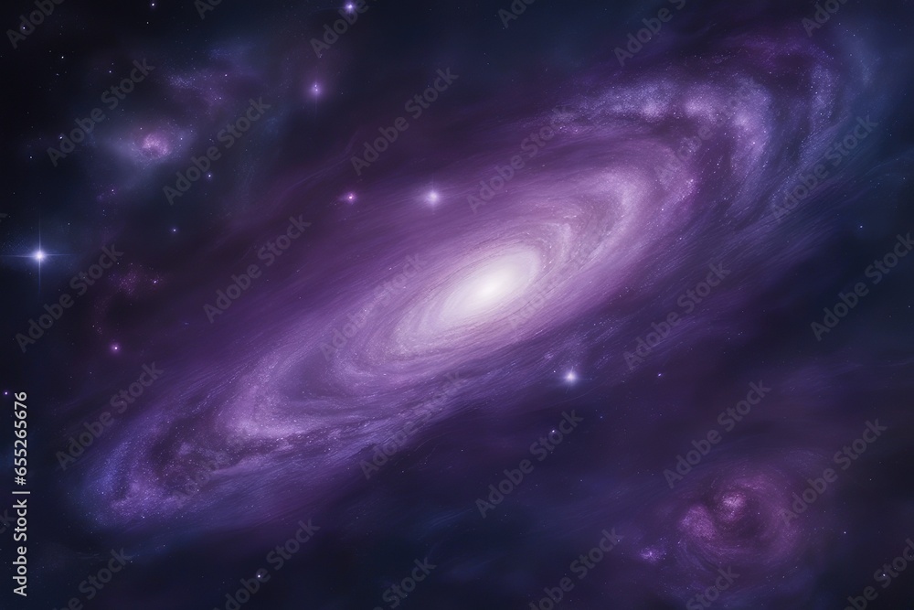 Amethyst outer space view