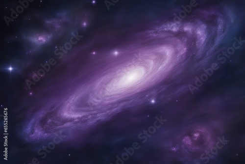 Amethyst outer space view