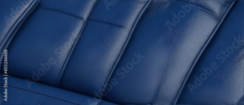 Close up of premium detailed blue leather car seat texture.j from Generative AI © Arceli