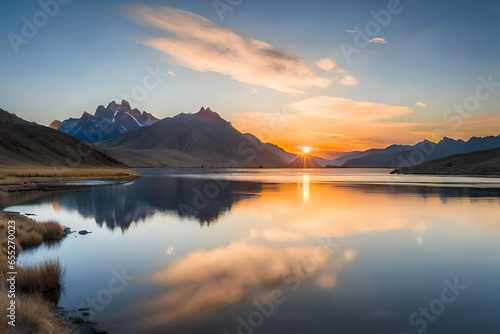 sunrise over lake © Sofia Saif