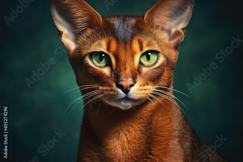 A close-up photograph of a cat showcasing its captivating green eyes. This image is perfect for animal lovers, pet-related blogs, or any content related to cats.