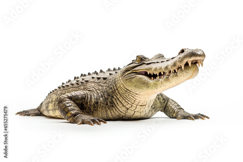  Crocodile isolated on white background © Olga