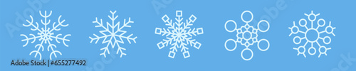 Snowflakes winter collection