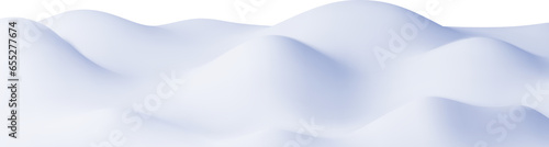 Fotografie 3D Winter Landscape with Snowdrifts