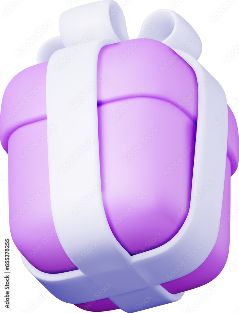 3D Gift Box with Bow