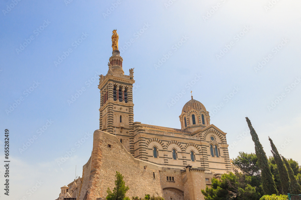 Basilica of Notre Dame de la Garde in Marseille, France