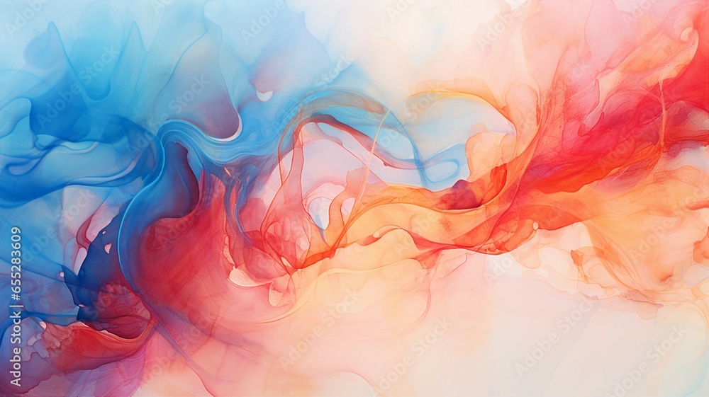 Expressive Watercolor Wash, Fluid Artistic Flows