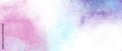 pink purple blue nebula sparkles on transparent background galaxy like wallpaper illustration clipart