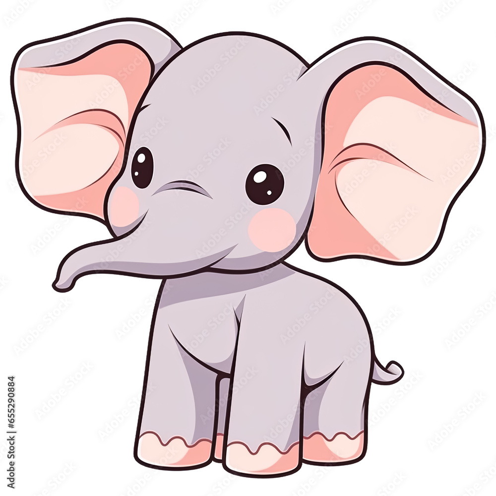 Chibi Elephant Clipart