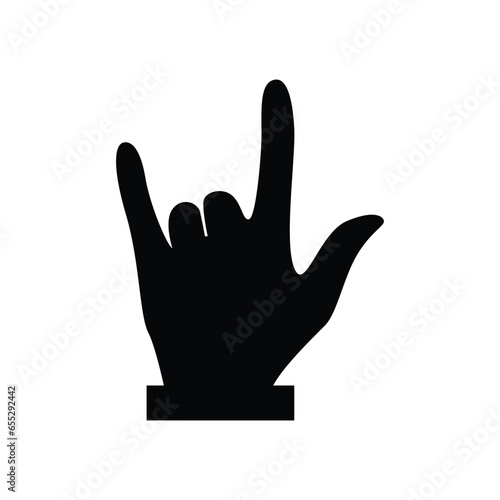 rocker hand logo icon