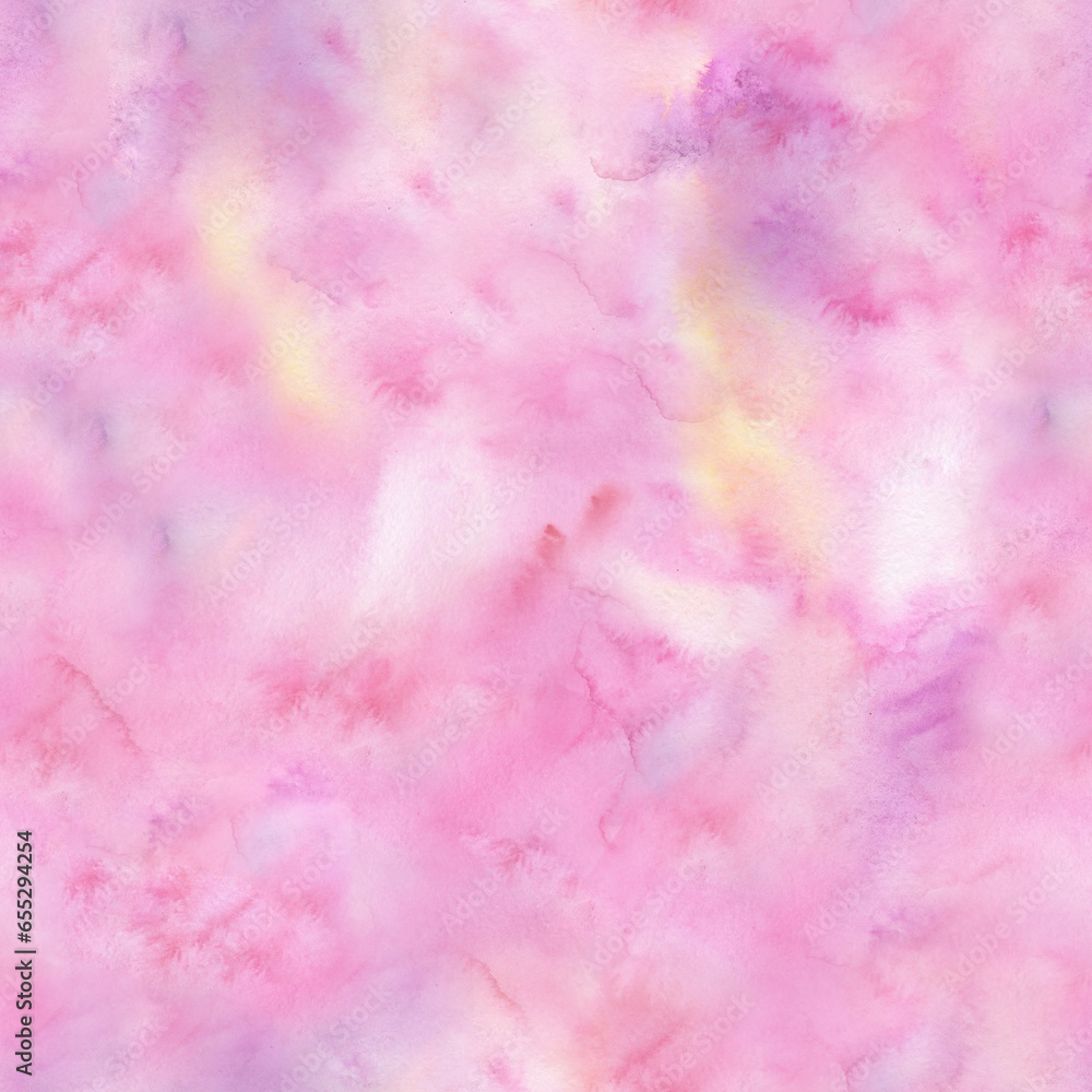 seamless watercolor pattern in pink shades for background textile design and design surfaces