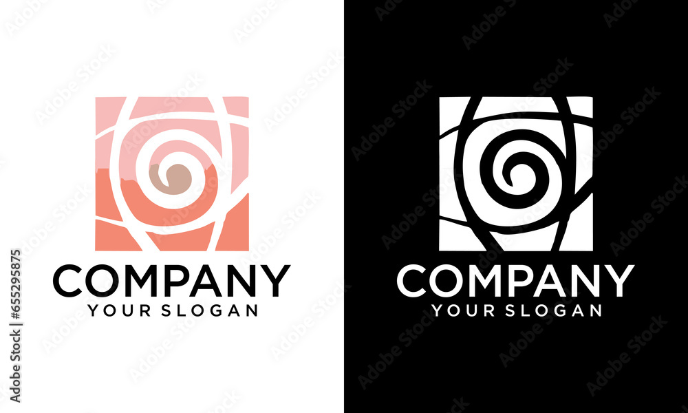 rose vector logo design template, beauty icon, floral sign, vector illustration
