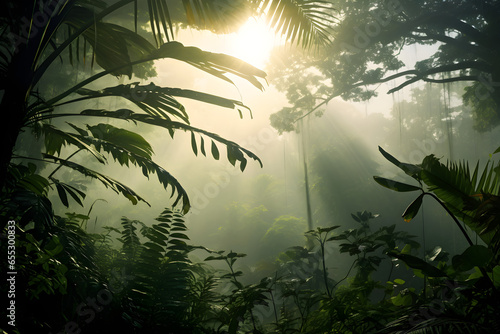 tropical forest in the morning © Teerapat