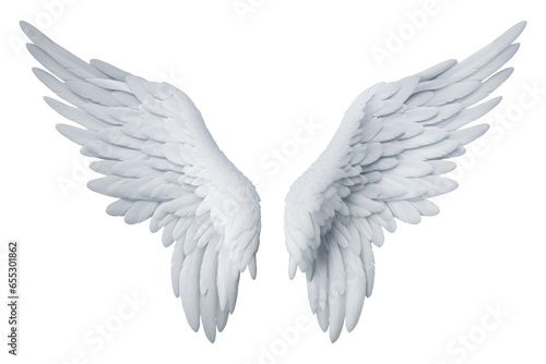 Angel Wings Isolated on Transparent Background
