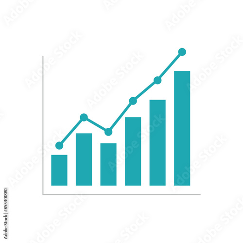 stock forex business profit chart blue graphic bar
