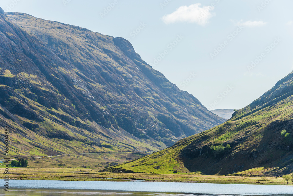 landscape along the A82 road close to Glencoe, Highlands, Scotland