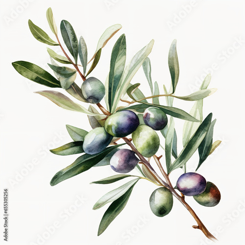 olive tree Generative AI photo