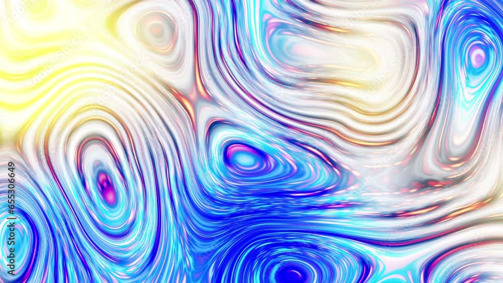Seamless abstract psychedelic wavy background for loop playback. Abstract liquid surface. 4k video. Abstract oil texture Seamless abstract psychedelic wavy background for loop playback. Abstract liquid surface. 4k video. Abstract oil texture
