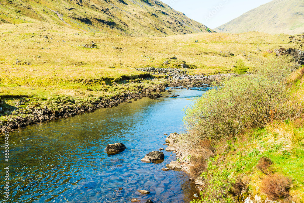 landscape along the A82 road close to Glencoe, Highlands, Scotland landscape along the A82 road close to Glencoe, Highlands, Scotland