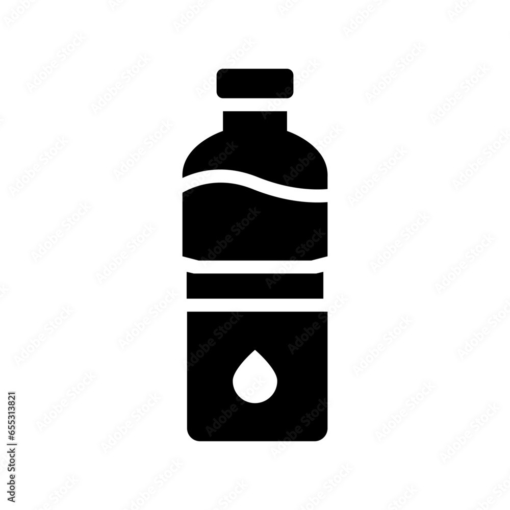 water bottle glyph icon illustration vector graphic. Simple element illustration vector graphic, suitable for app, websites, and presentations isolated on white background water bottle glyph icon illustration vector graphic. Simple element illustration vector graphic, suitable for app, websites, and presentations isolated on white background