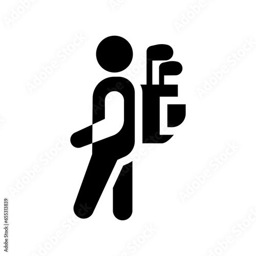 caddy glyph icon illustration vector graphic. Simple element illustration vector graphic, suitable for app, websites, and presentations isolated on white background